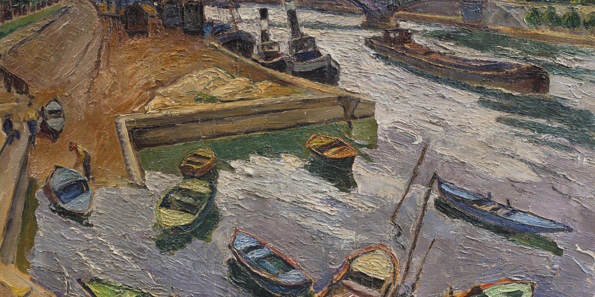 Peniches sur la Seine